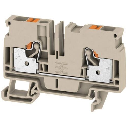 Weidmüller 1992110000 Doorgangsklem 8.1 mm Spanveer Grijs 50 stuk(s)