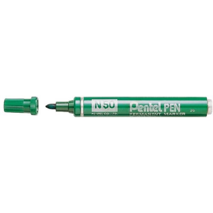 Pentel N50 Permanente Marker Groen - Duurzaam & Ruim
