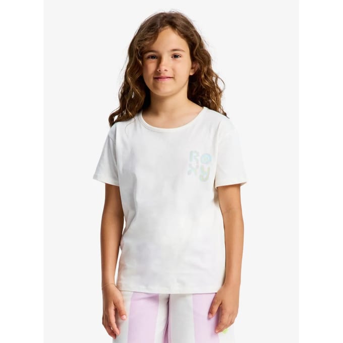 Roxy Lilyregular Night Vintage T-shirt Met Korte Mouwen Wit 14 Years Meisje
