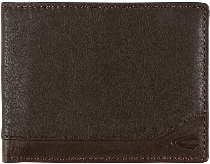 camel active Leren Portemonnee Stone Horizontal Wallet Brown Donkerbruin