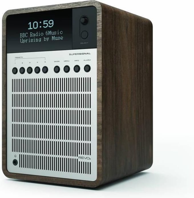 Revo SuperSignal - Radio - DAB en DAB+ - Zilver/Walnoot
