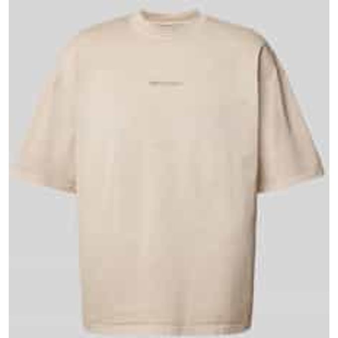 Boxy fit T-shirt met labelstitching