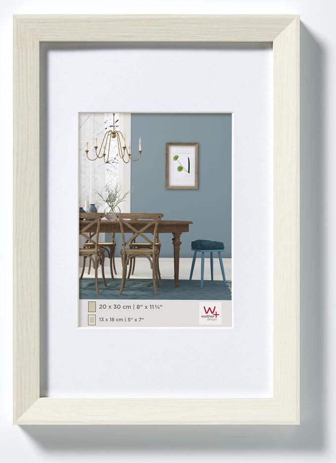 walther+ design EF040W Wissellijst Papierformaat: 20 x 27 cm Wit