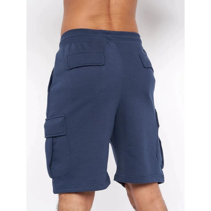 Crosshatch Heren Seagaro Cargo Shorts (Insignia Blauw)