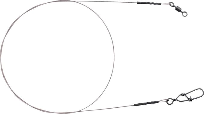 Spro Matte Black 7x7 Wire Leader 2pcs - Maat : 40cm - 10 kilo
