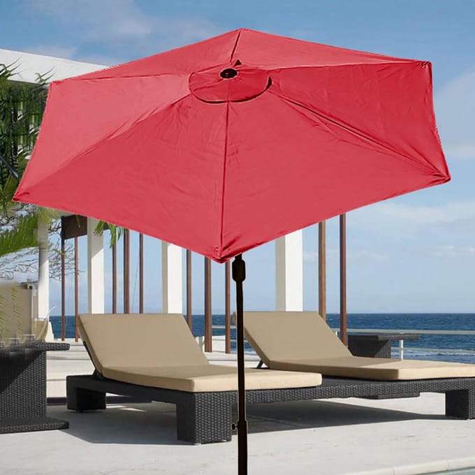 Vervangend doek voor terrasparasol 9,8ft 6 baleinen Parasoldoek voor buitenplaats terras Type 4