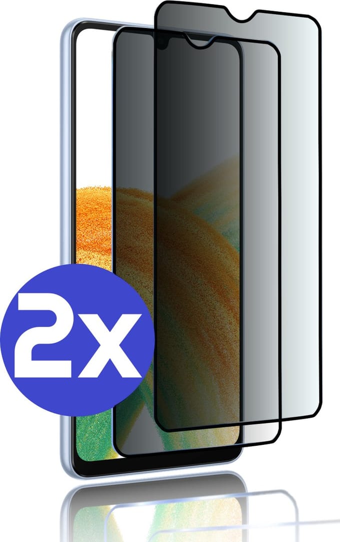 ArmorDrop Privacy Screenprotector Geschikt Voor Samsung A33 - Gehard Glas - 2 Stuks