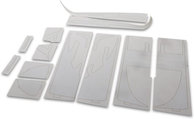Vliegtuig Decal Set voor E-flite UMX Turbo Timber Evolution - Stickerblad en Trim