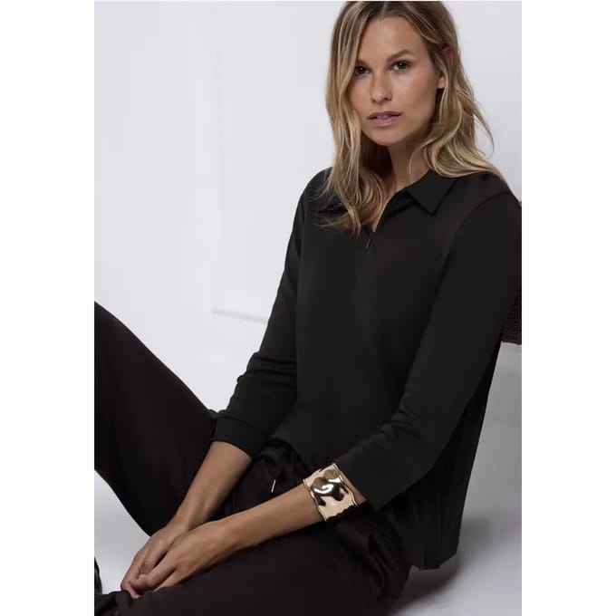 Poloshirt met rits