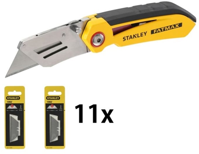 STANLEY FatMax Vast Vouwmes Inclusief 11 Reserve Mesjes - FMHT0-10827