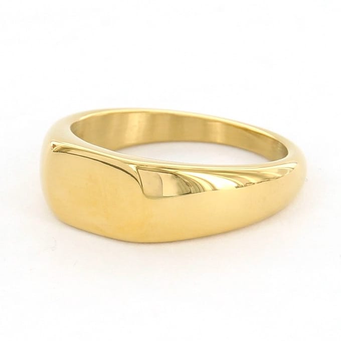 Kalli Ring (Sieraad) Zegel Ovaal Maat 19 Goud