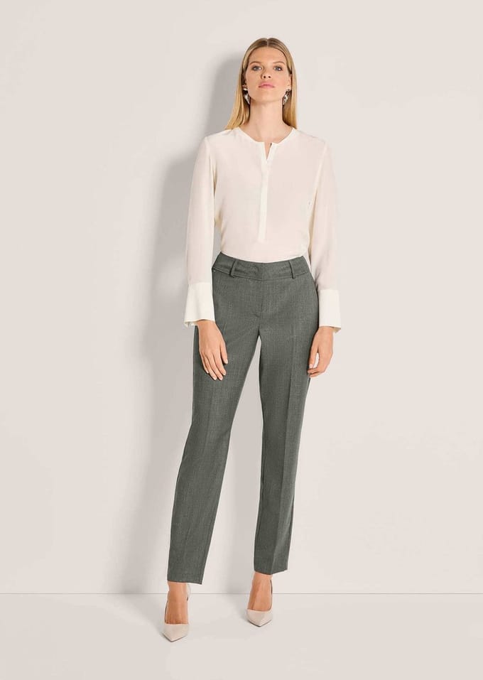 MADELEINE Broek Wollen broek met persvouw