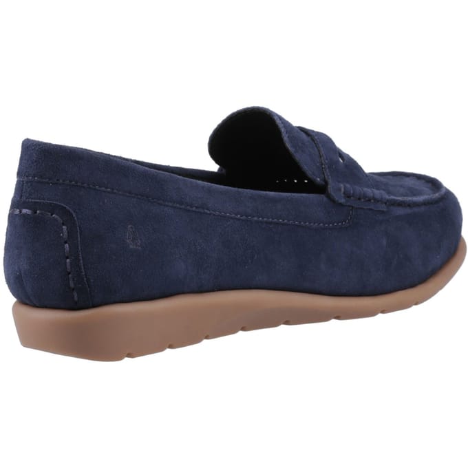 Hush Puppies Shelby Suède Dames Navy Instappers