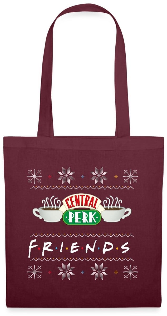 Friends Central Perk Lelijk Kerstmis Tas Van Stof Schoudertas