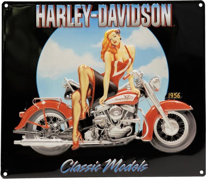 Harley-Davidson Classic Models Tin Sign - 38 x 33cm