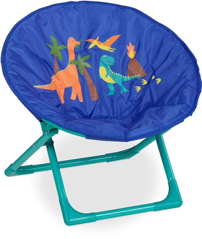 Kindercampingstoel - opvouwbaar - zithoogte 20 cm - dino