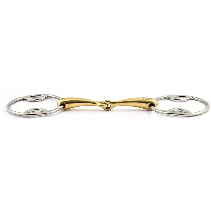 Mors dubbele brisures voor paard drie effecten grote ringen Jump'In