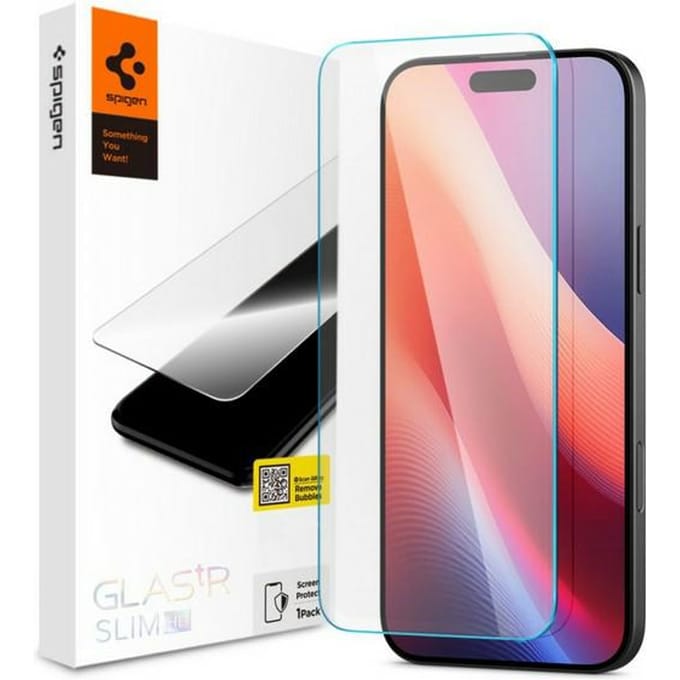 Spigen Screenprotector geschikt voor iPhone 16 Pro Max - Tempered Glas tR Slim - Transparant