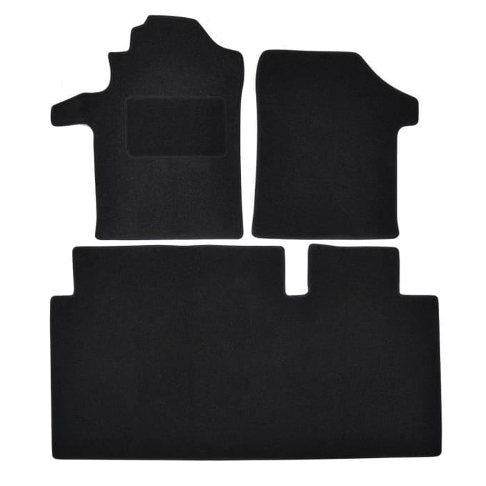 Vloerkleed - Mercedes - Vito - Zwart velours - 4 stuks - Exacte pasvorm