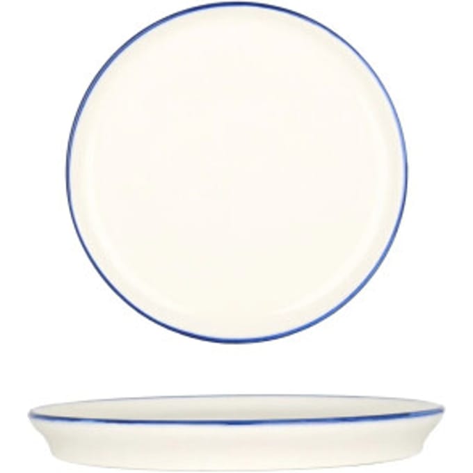 Bonna Dessertbord - Linea Blue - Porselein - 16 cm - set van 6