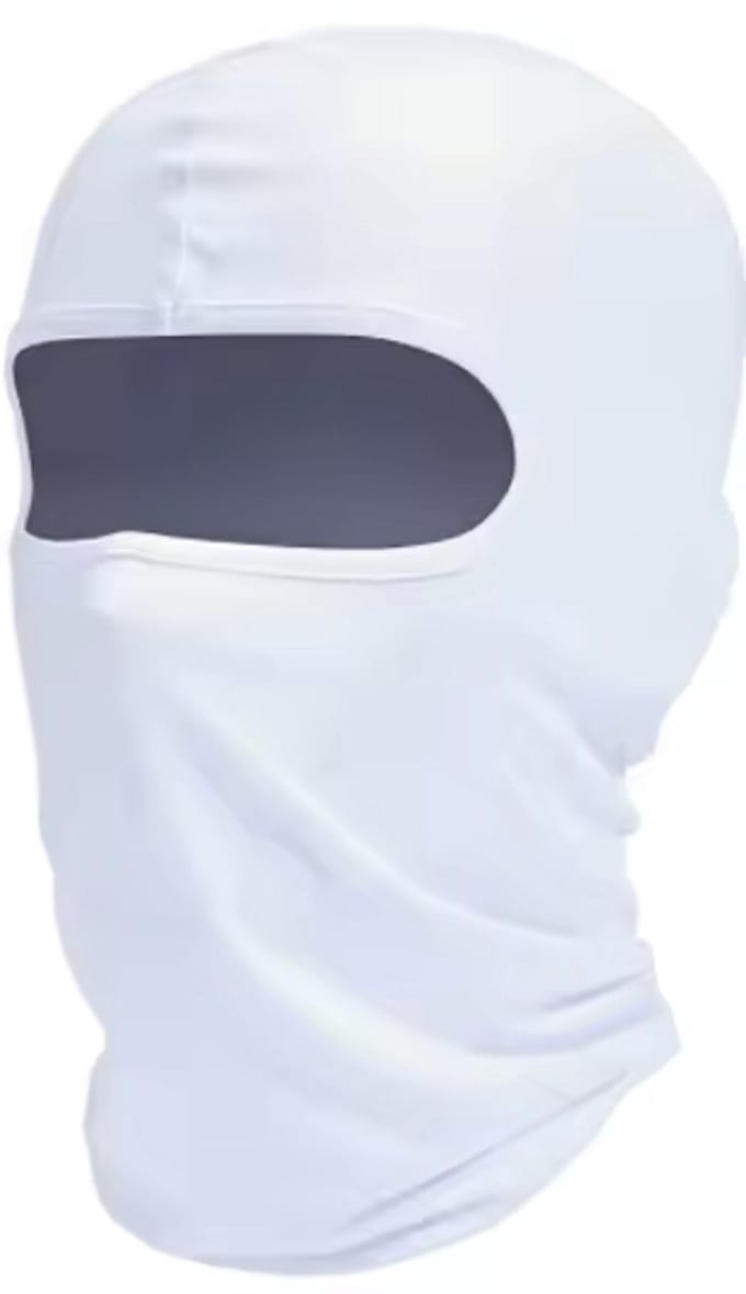 CHPN - Bivakmuts - Bivak muts - Muts - Gezichtsmuts - Witte bivakmuts - One Size - Elastisch - Motor-2 gaats-Face Mask - Balaclava - Universeel - Skimasker - Snowboardmasker