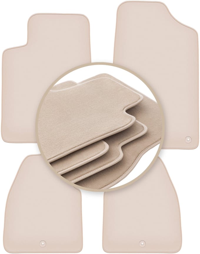 PREMIUM beige matten voor: Citroen C6 sedan 2005-2012