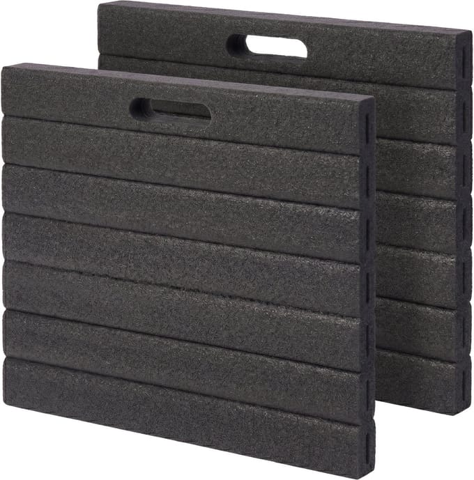 Kniekussens tuin - set van 2 - zwart