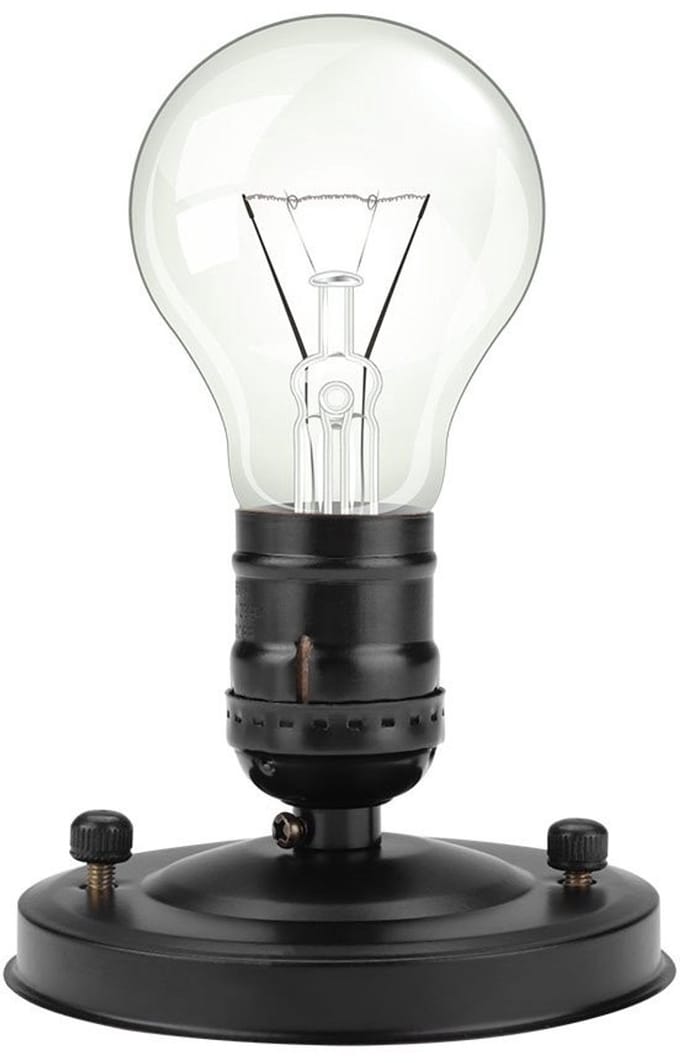 Vintage Industrial Ceiling Mount Iron Pendant Light - E26/E27 Bulb Screw Base - Wandlamp voor Thuis en Hotel (Zwart)