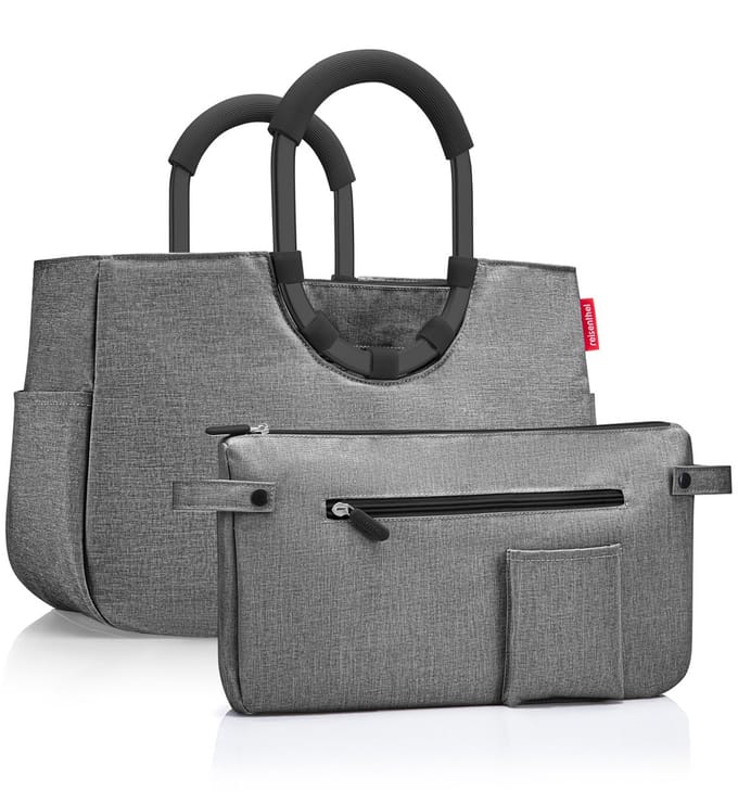 Reisenthel Loopshopper M Shopper Shopper - 12L - Twist Silver Grijs
