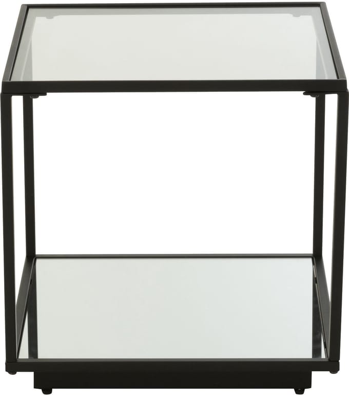 J-Line salontafel - ijzer/glas - zwart - small