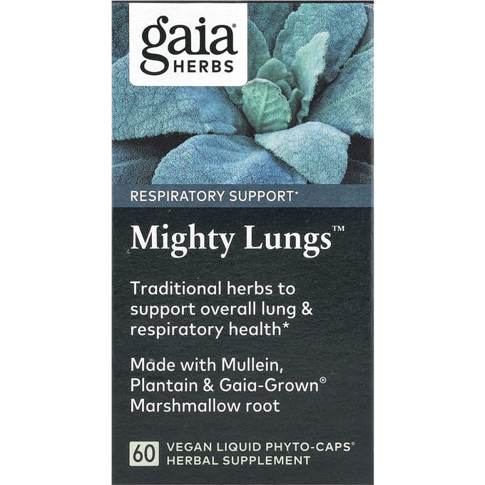 Gaia Herbs, Mighty Lungs, 60 Phyto-capsules Végétales Liquides