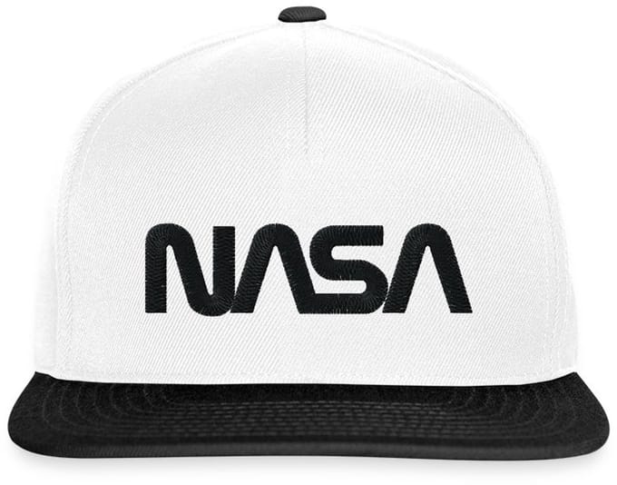 NASA Logo Zwart Borduurwerk Snapback cap