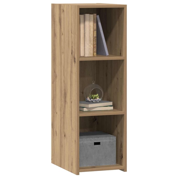 vidaXL - Dressoir - Artisanaal - eiken - 30 - x - 41 - x - 93 - cm - Bewerkt - hout