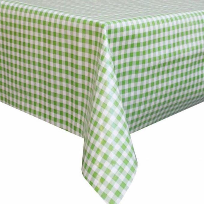 Atelier Du Baj Pepita Lime Mexicaans Tafelzeil - 250 x 120 cm