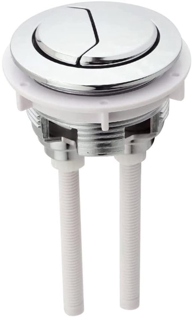 Allecto - Vervangknop Toilettank - Double Equal Push Knob - 48mm
