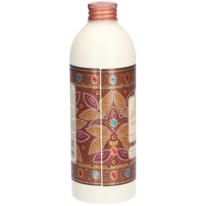 Gel douche bain byzantium rosa nera/labdano 500ml - tesori d'oriente