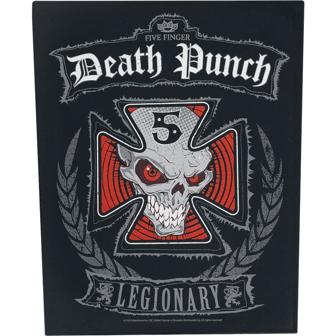 Five Finger Death Punch Legionary Unisex Embleem - zwart/rood/wit - Standard
