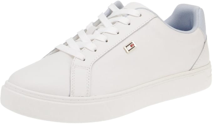 Polyester Vetersneaker Met Contrasterende Details