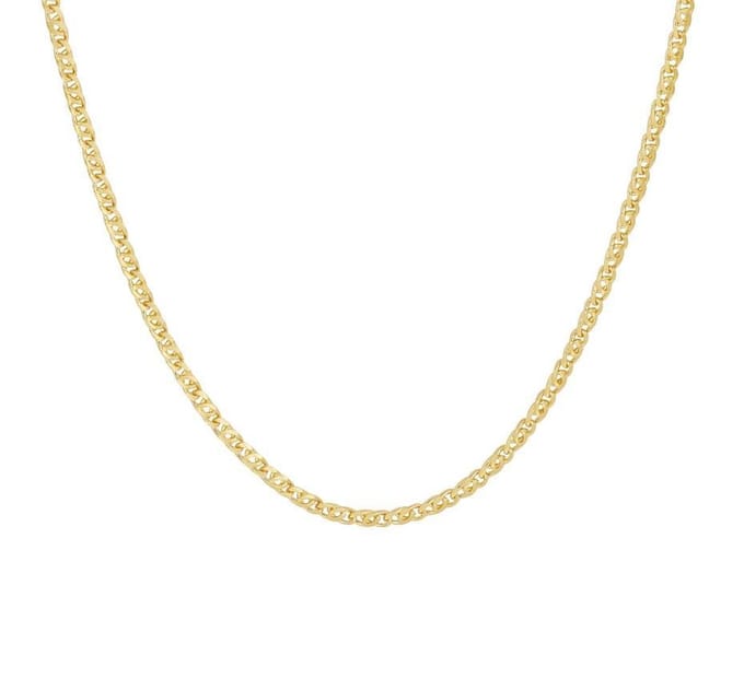YO&NO - Ketting - Goud - Valkenoog - 1,9 mm - 45 cm - Sieraden vrouw - 4,35gr - 585 Goud