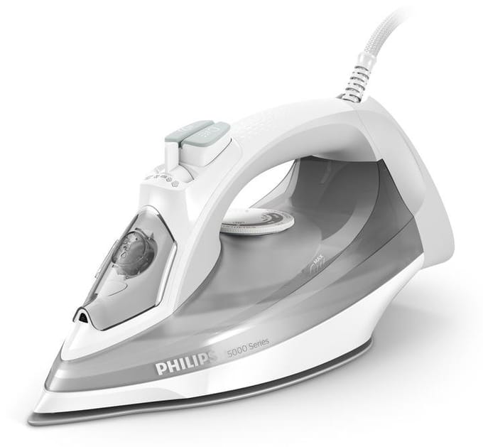 Strijkijzer - PHILIPS - DST5010/10 - Stoomstrijkijzer Serie 5000 - 40g/min continue stoom - 2400W - Wit