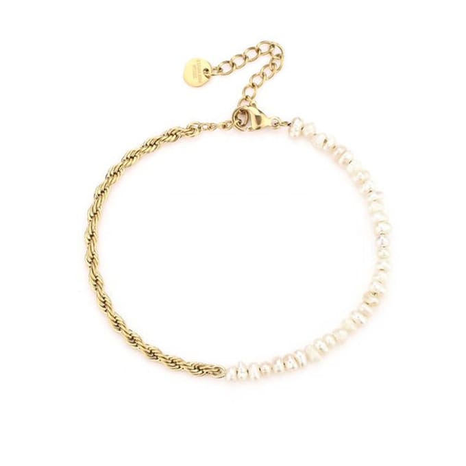 Bijoutheek Armband Parels Ketting Goud