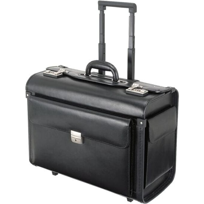Alassio pilotenkoffer - SILVANA - kunstleer - zwart - JU-92301