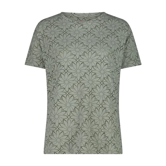 T-shirt in gewassen jersey met print vrouw CMP