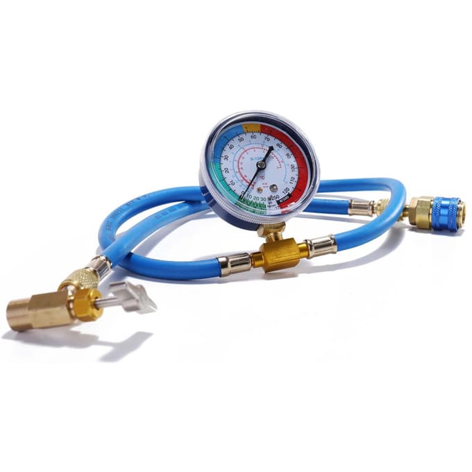 AC R134A Auto Airconditioning Koelmiddel Bijvul Meetslang blauw