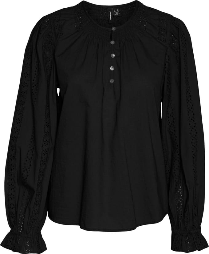 Vero Moda Blouse Vmfaya Ls Top Wvn 10303922 Black Dames Maat - S