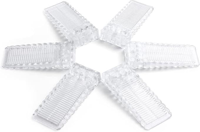 Deurstopper Antislip Rubberen Deurstoppers Stapelbaar - Transparant