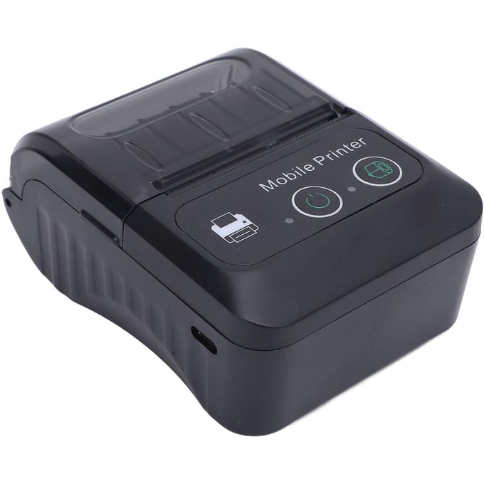58mm Bluetooth Thermische Bonprinter Draagbaar Zakformaat USB Factuurprinter 203dpi Resolutie 50 tot black