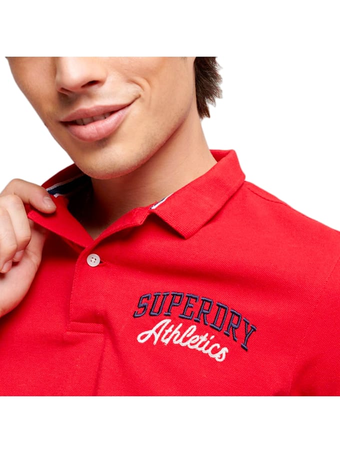 Superdry Vintage Superstate Polo Rood S Man