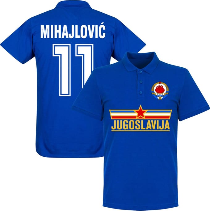 Joegoslavië Mihajlovic Team Polo- Blauw - M