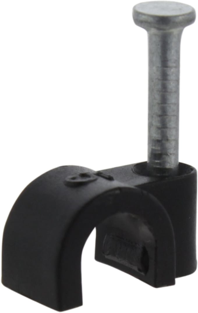 kabelclip rond 5 mm zwart (50 stuks)